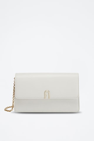 Sac bandoulière en cuir - Blanc