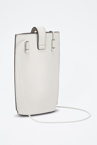 Sac bandoulière en cuir - Blanc
