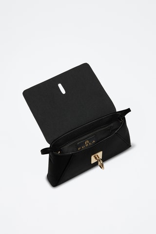 Sac bandoulière en cuir - Noir