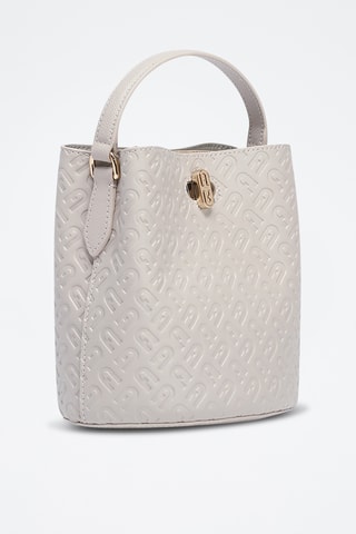 Sac seau en cuir - Ecru