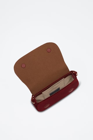 Sac à main en velours - Bordeaux