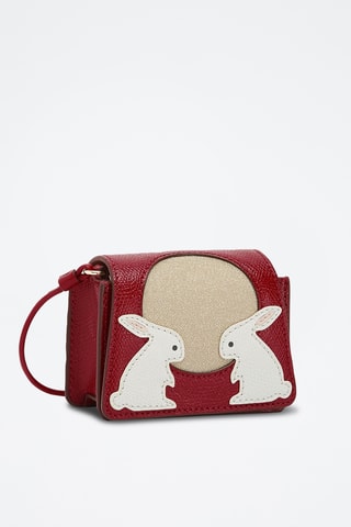 Sac bandoulière en cuir - Bordeaux