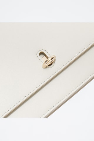 Sac bandoulière en cuir - Blanc