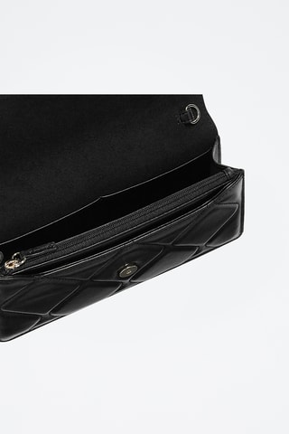 Sac bandoulière en cuir - Noir