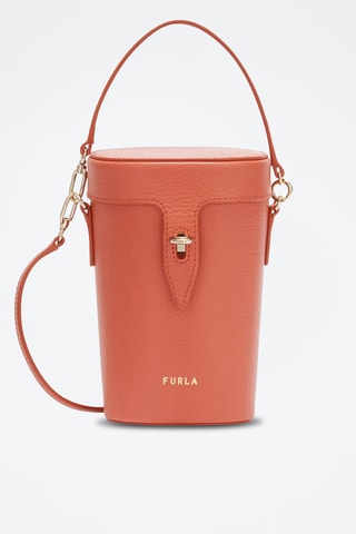 Sac seau en cuir de veau - Orange