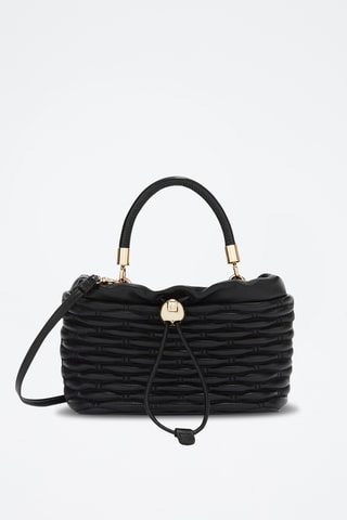 Sac à main en cuir nappa - Noir