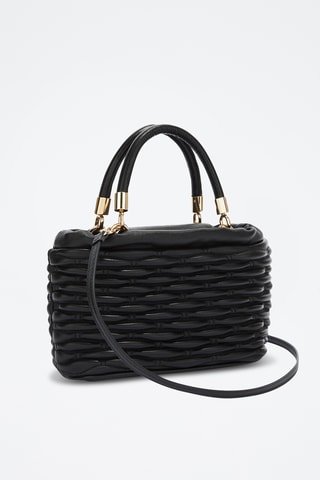 Sac à main en cuir nappa - Noir