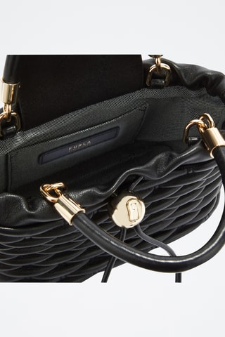 Sac à main en cuir nappa - Noir