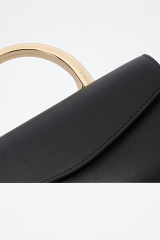 Sac à main en cuir de veau - Noir