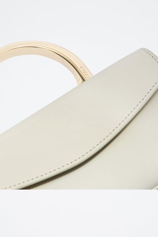 Sac à main en cuir de veau - Ecru