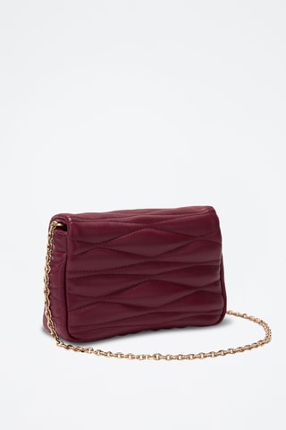 Sac bandoulière en cuir ovin - Rouge