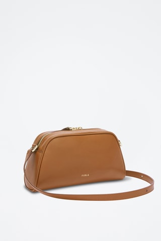 Sac bandoulière en cuir de veau - Marron