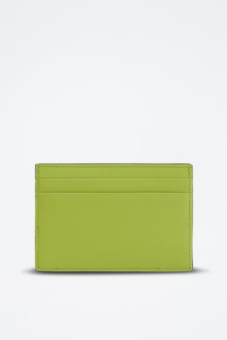 Porte-cartes en cuir de veau - Vert clair