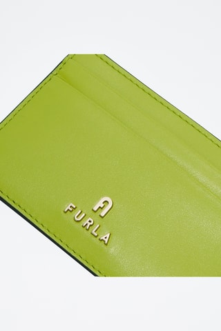 Porte-cartes en cuir de veau - Vert clair