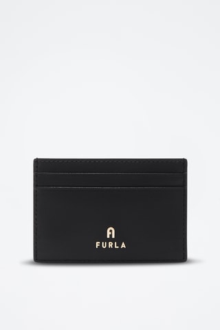 Porte-cartes en cuir de veau - Noir