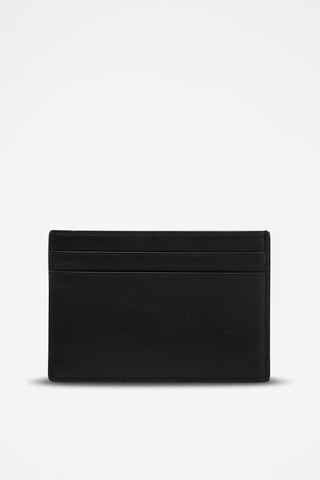 Porte-cartes en cuir de veau - Noir