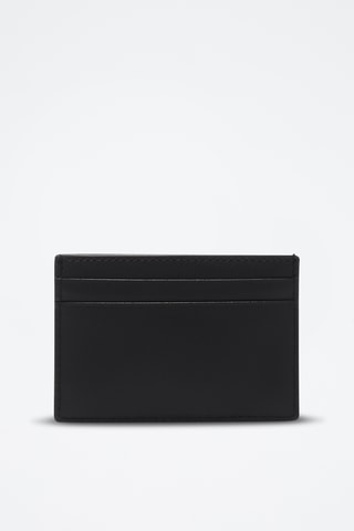 Porte-cartes en cuir de veau - Noir