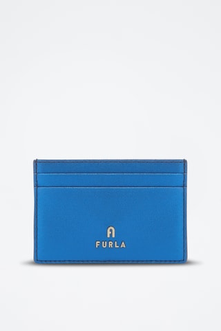 Porte-cartes en cuir de veau - Bleu cobalt