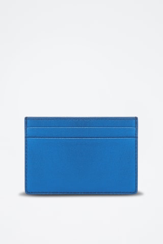 Porte-cartes en cuir de veau - Bleu cobalt