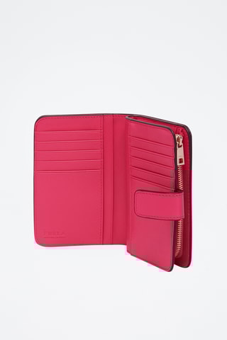 Portefeuille en cuir de veau - Fuchsia