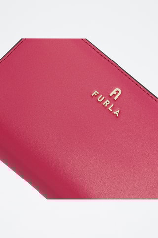 Portefeuille en cuir de veau - Fuchsia