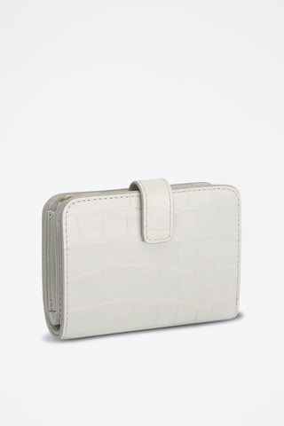 Portefeuille en cuir de veau - Ecru