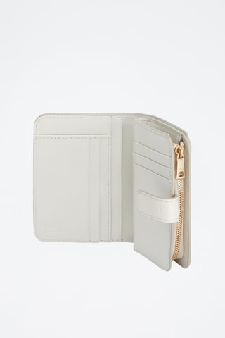 Portefeuille en cuir de veau - Ecru