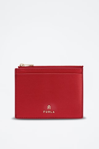 Porte-cartes en cuir de veau - Rouge