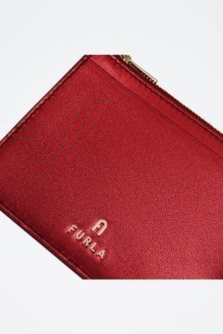 Porte-cartes en cuir de veau - Rouge