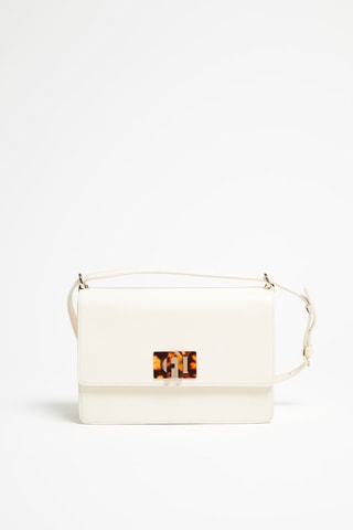 Sac bandoulière en croûte de cuir 1927 - Ecru