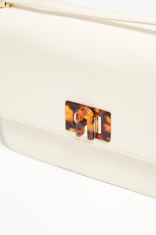 Sac bandoulière en croûte de cuir 1927 - Ecru