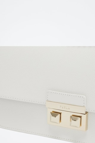 Sac bandoulière en cuir Bella - Blanc