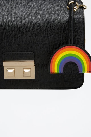 Sac bandoulière en cuir Bella - Noir