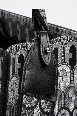 Cabas Gris clair et noir