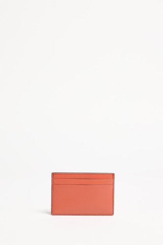Porte-cartes en cuir Camelia - Orange