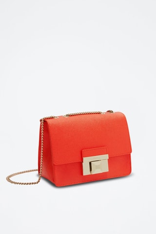 Sac bandoulière en cuir de veau Venere - Orange