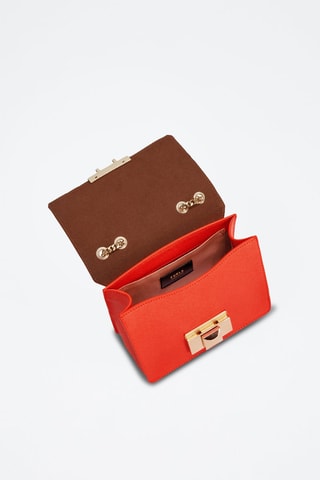 Sac bandoulière en cuir de veau Venere - Orange