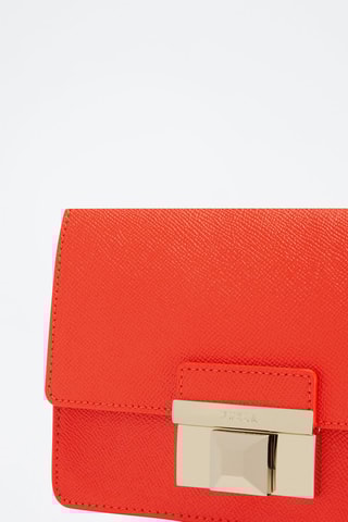 Sac bandoulière en cuir de veau Venere - Orange