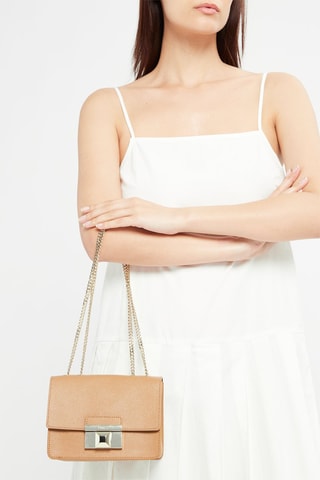 Sac bandoulière en cuir Venere - Caramel