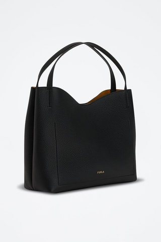 Cabas en cuir Primula - Noir