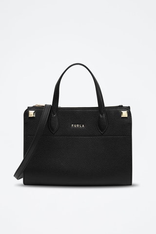 Sac à main en cuir de veau S Afrodite - Noir