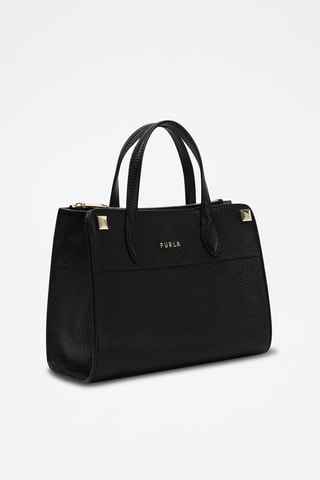 Sac à main en cuir de veau S Afrodite - Noir