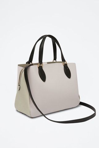 Sac à main en cuir de veau Minerva - Ecru