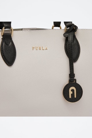 Sac à main en cuir de veau Minerva - Ecru