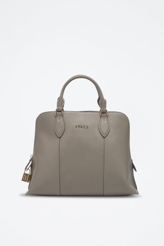 Sac à main en cuir de veau Vittoria - Beige