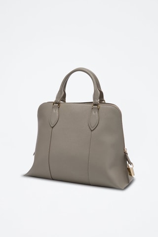 Sac à main en cuir de veau Vittoria - Beige