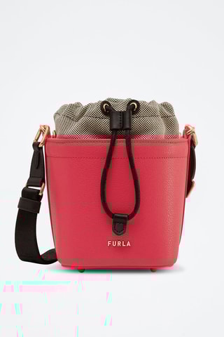 Sac seau en cuir Vertigine - Rouge