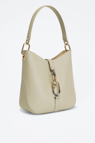 Sac porté épaule en cuir de veau Sirena S - Vert d’eau