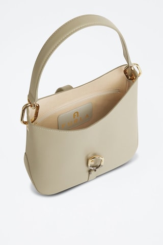 Sac porté épaule en cuir de veau Sirena S - Vert d’eau