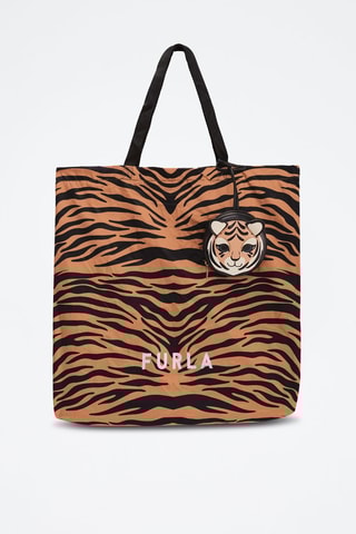 Tote bag et porte-monnaie à oreilles Calipso - Orange et noir